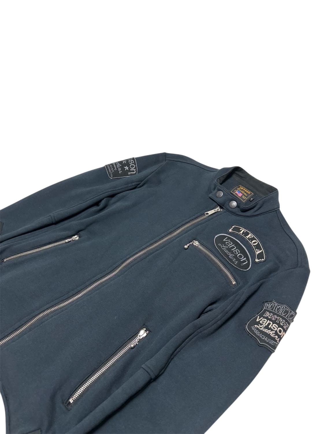 밴슨 vanson 무장전선 T.F.O.A 투웨이 코튼 바이커 자켓 S 상품이미지3