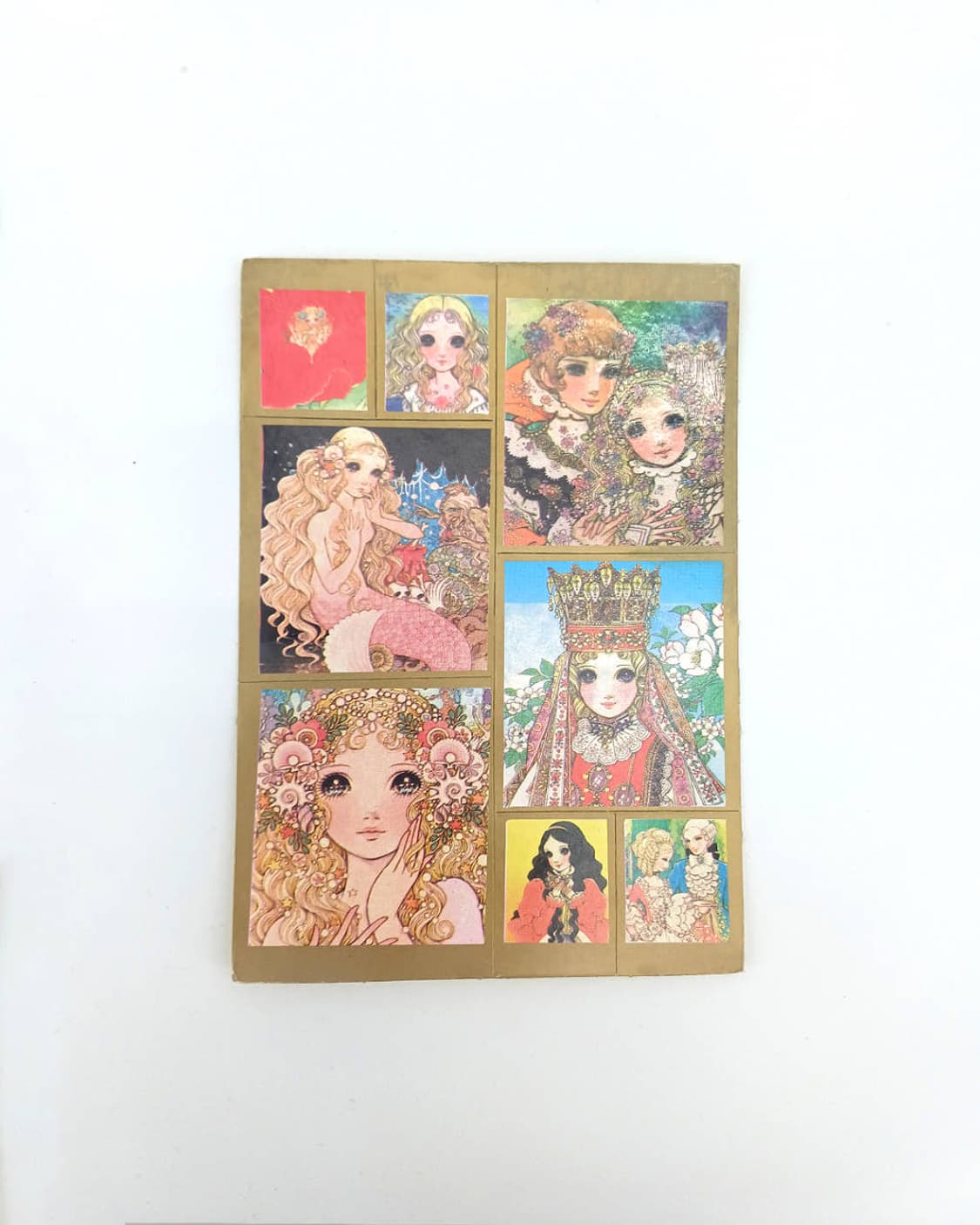 일본 애니메이션 추정 고전 순정만화 캐릭터 스티커 고전문구 상품이미지1