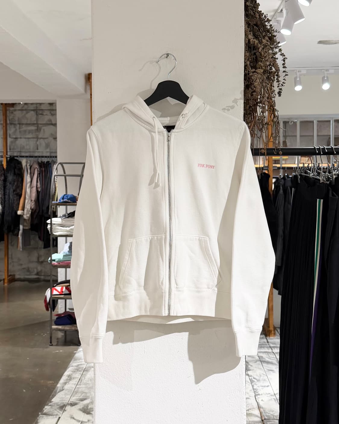 랄프로렌 화이트 핑크포니 백 프린팅 후드집업 상품이미지2