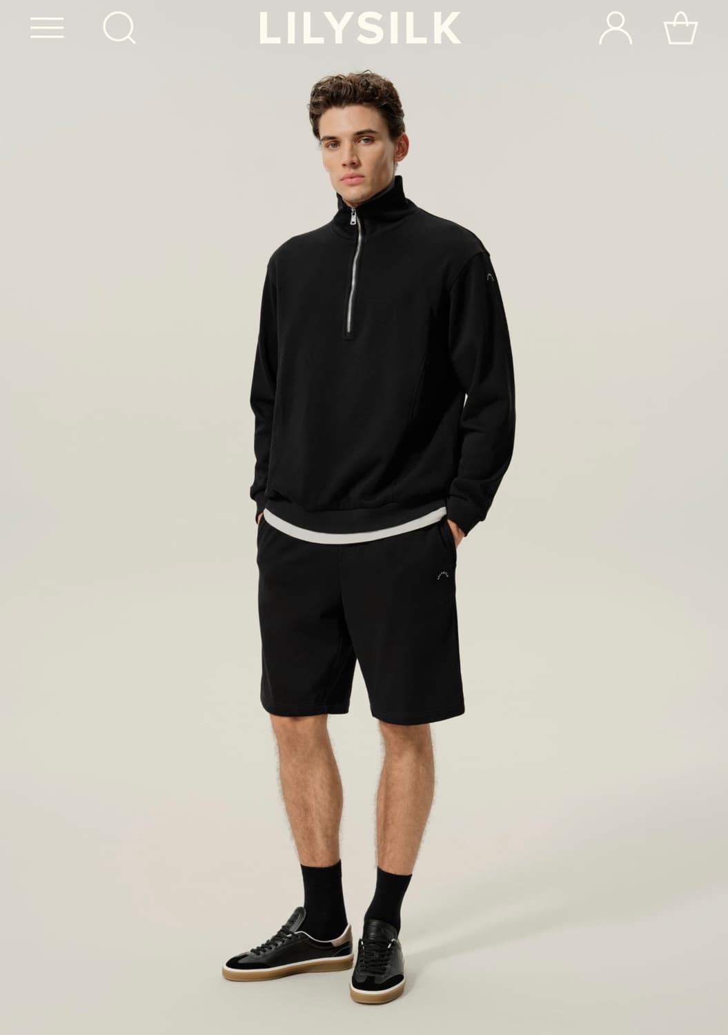 릴리실크 LILYSILK 반바지 스웻팬츠 M사이즈 새제품  상품이미지1