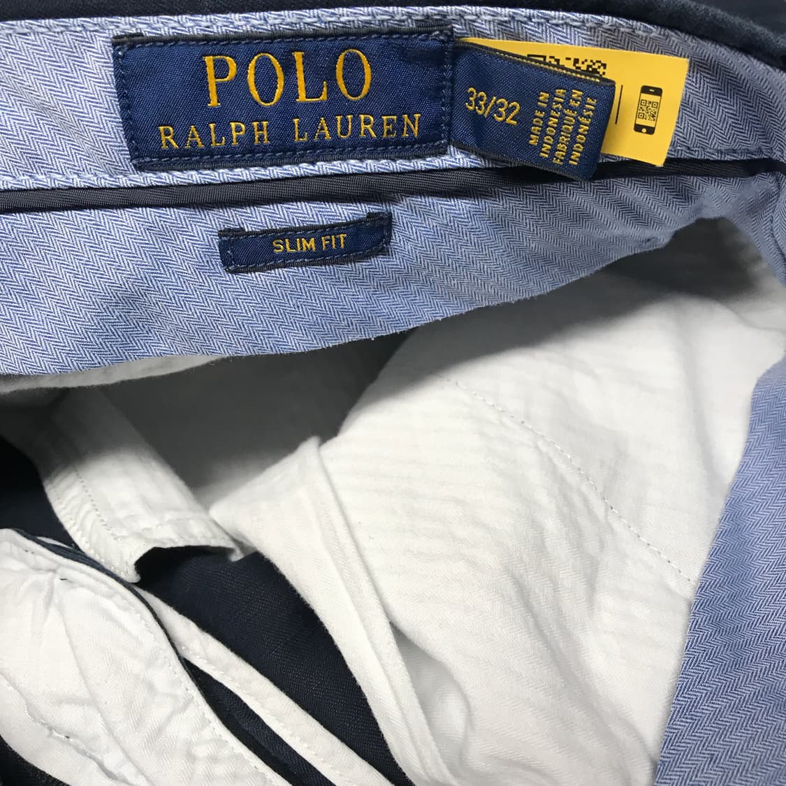 폴로 랄프로렌 QR 린넨 치노 팬츠 네이비 33/32 상품이미지6