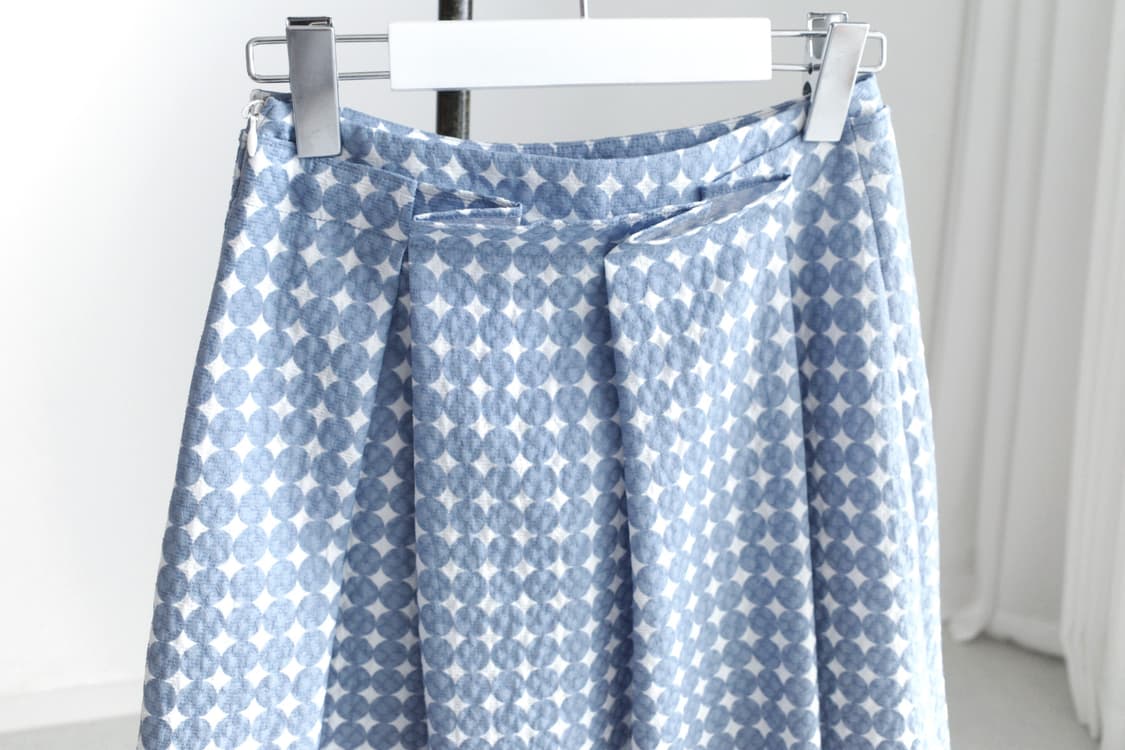 dot pleats skirt  상품이미지2