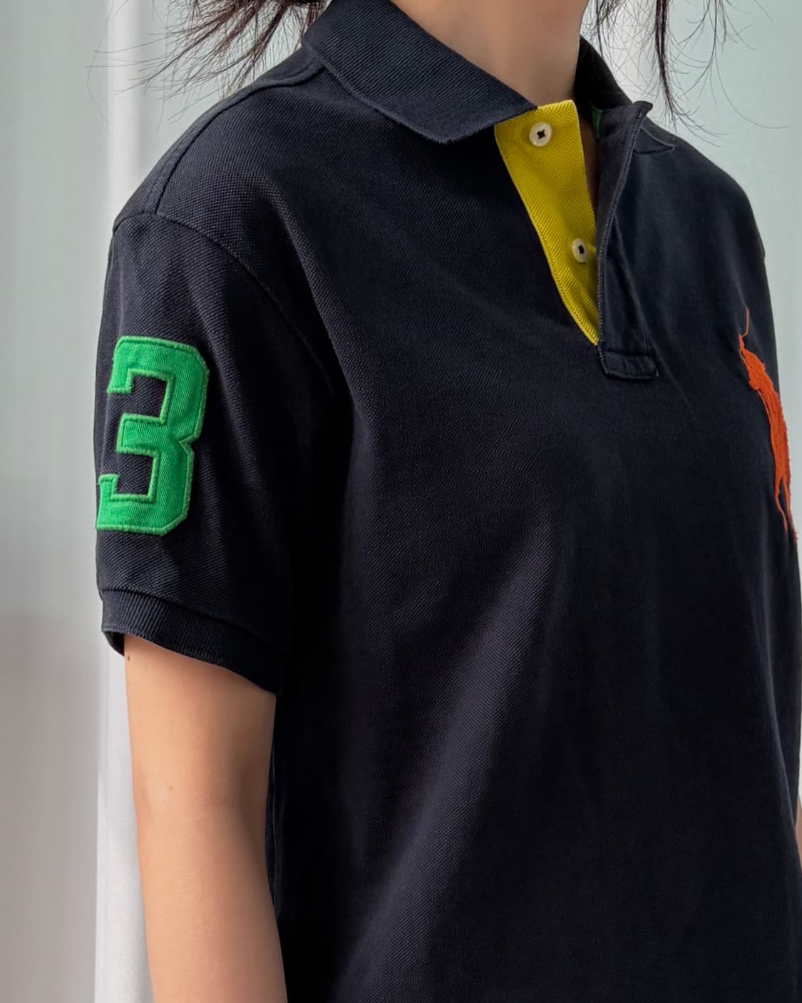 [S]폴로 랄프로렌 빅포니 치프키프 반팔 카라 티셔츠 navy 상품이미지3