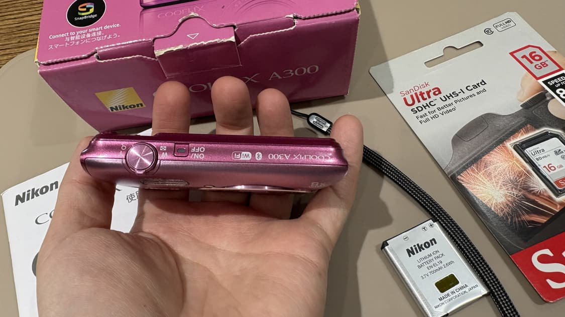 (신품) 니콘 쿨픽스 A300 (S3700) 핑크 빈티지 디카 카메라 상품이미지5