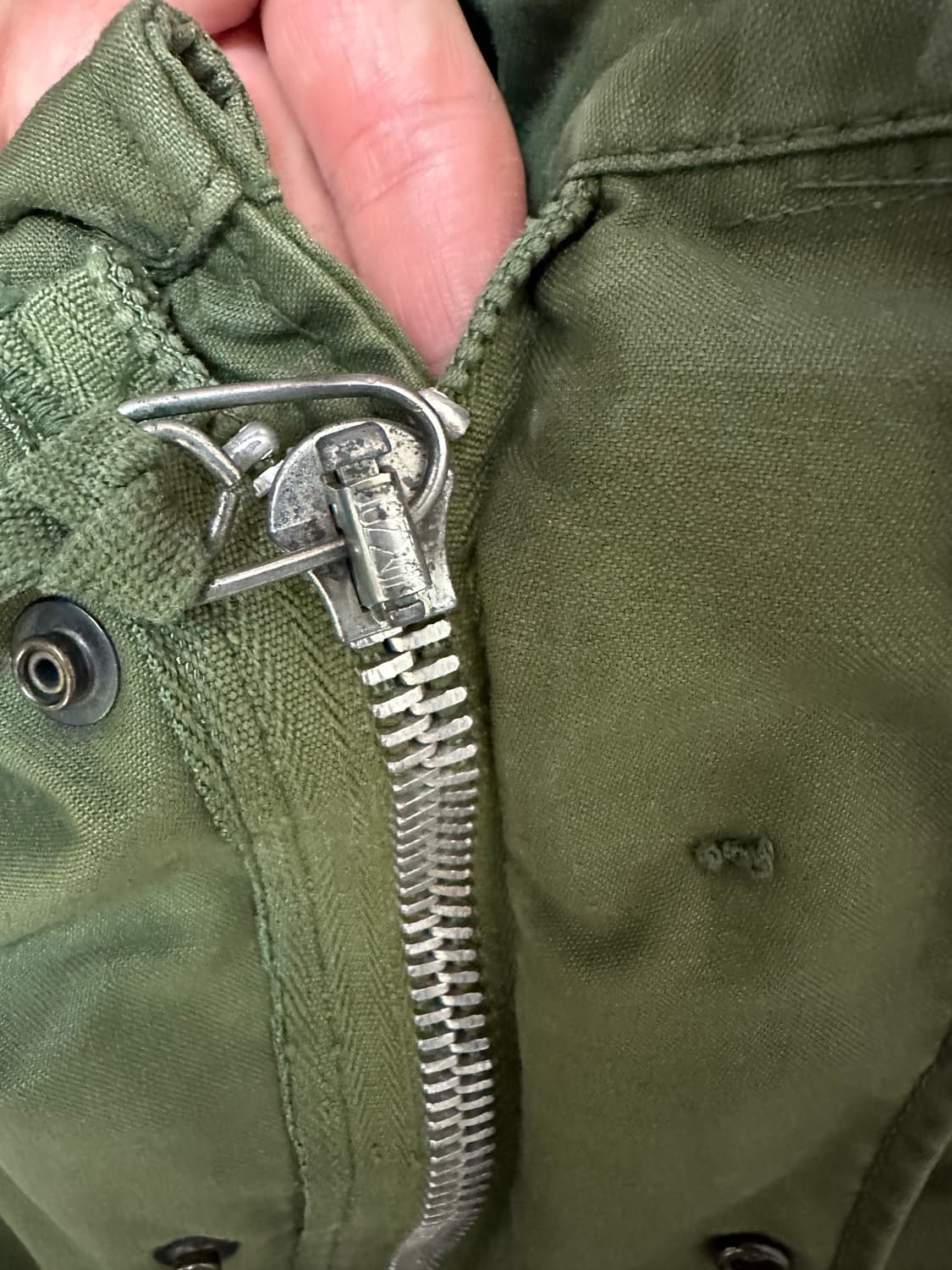M65 필드 2세대 L/R 은색 지퍼  상품이미지5