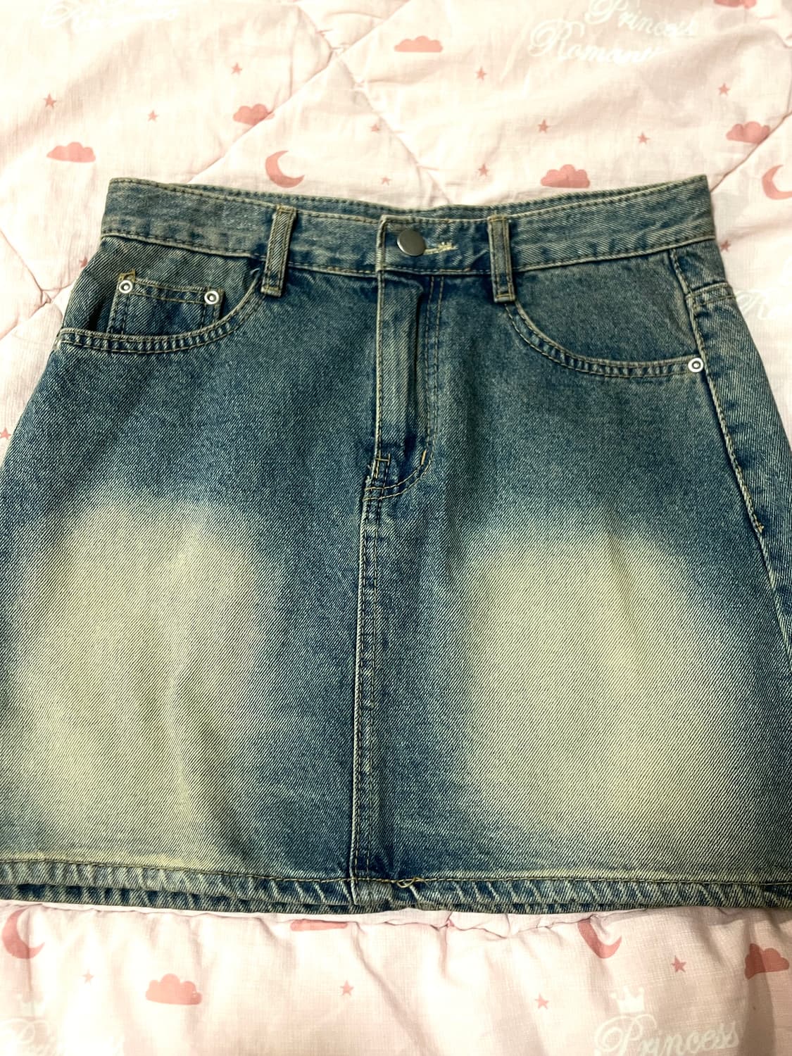 노브랜드 빈티지 워싱 청치마 상품이미지1