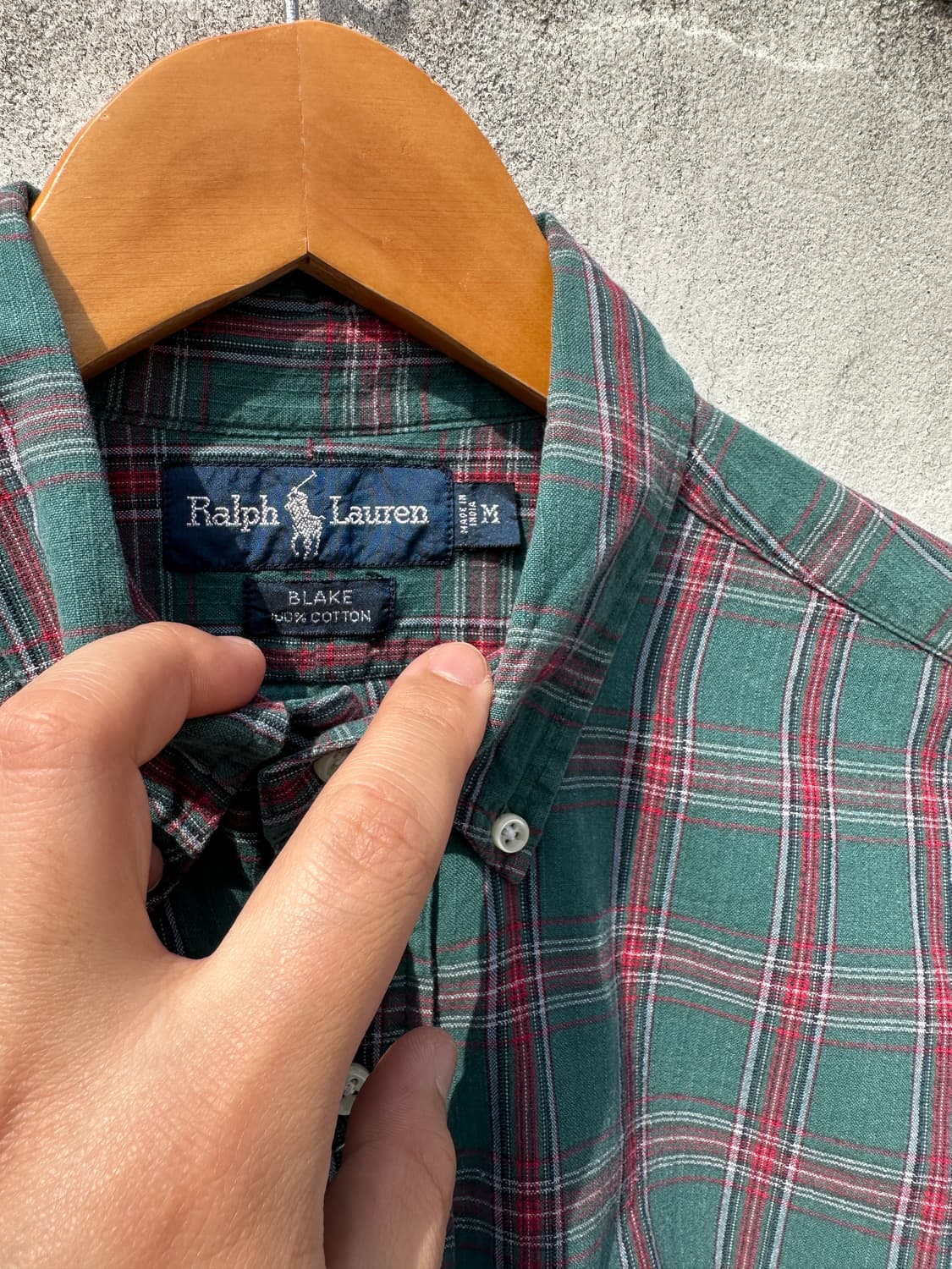 [XL] 폴로 랄프로렌 그린 체크 셔츠 상품이미지3