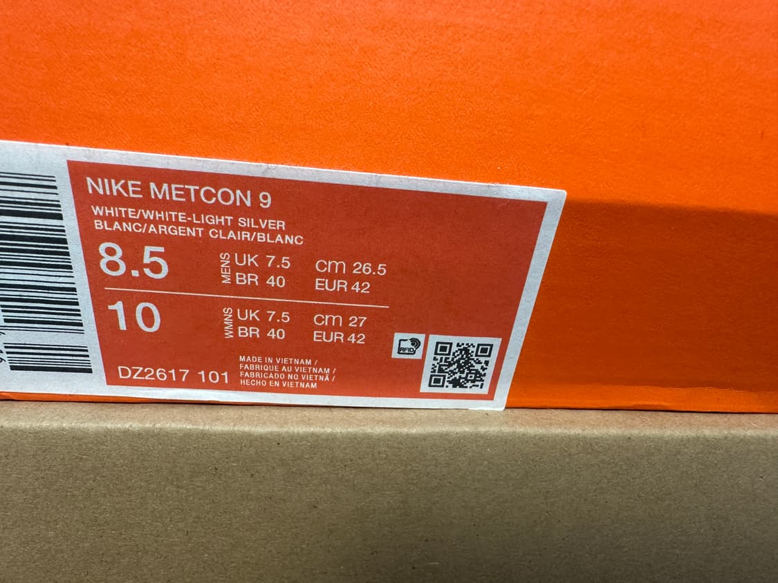 나이키 메트콘 9 화이트 브라이트 만다린 상품이미지2