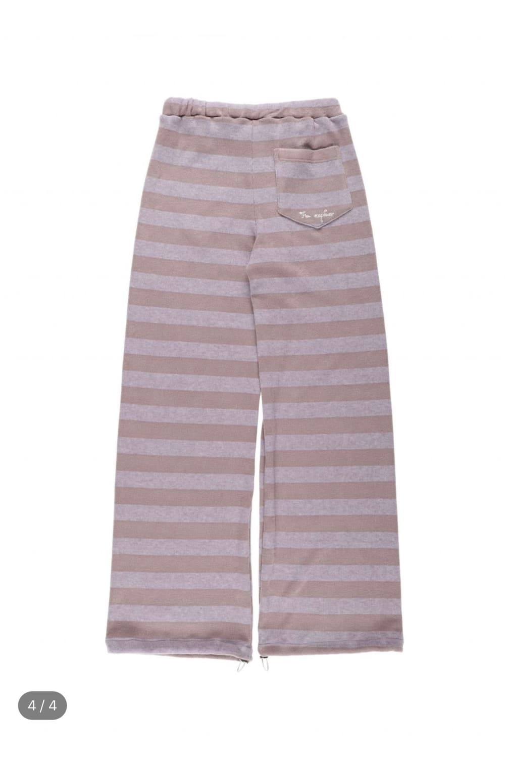 온스카 STRIPE KNIT PANTS (PURPLE) 상품이미지3