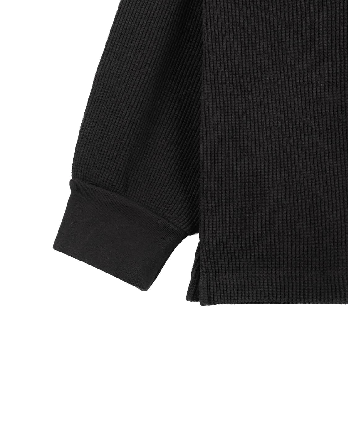 WONDERLAND원더랜드 - WAFFLE L/S (BLACK) 상품이미지5