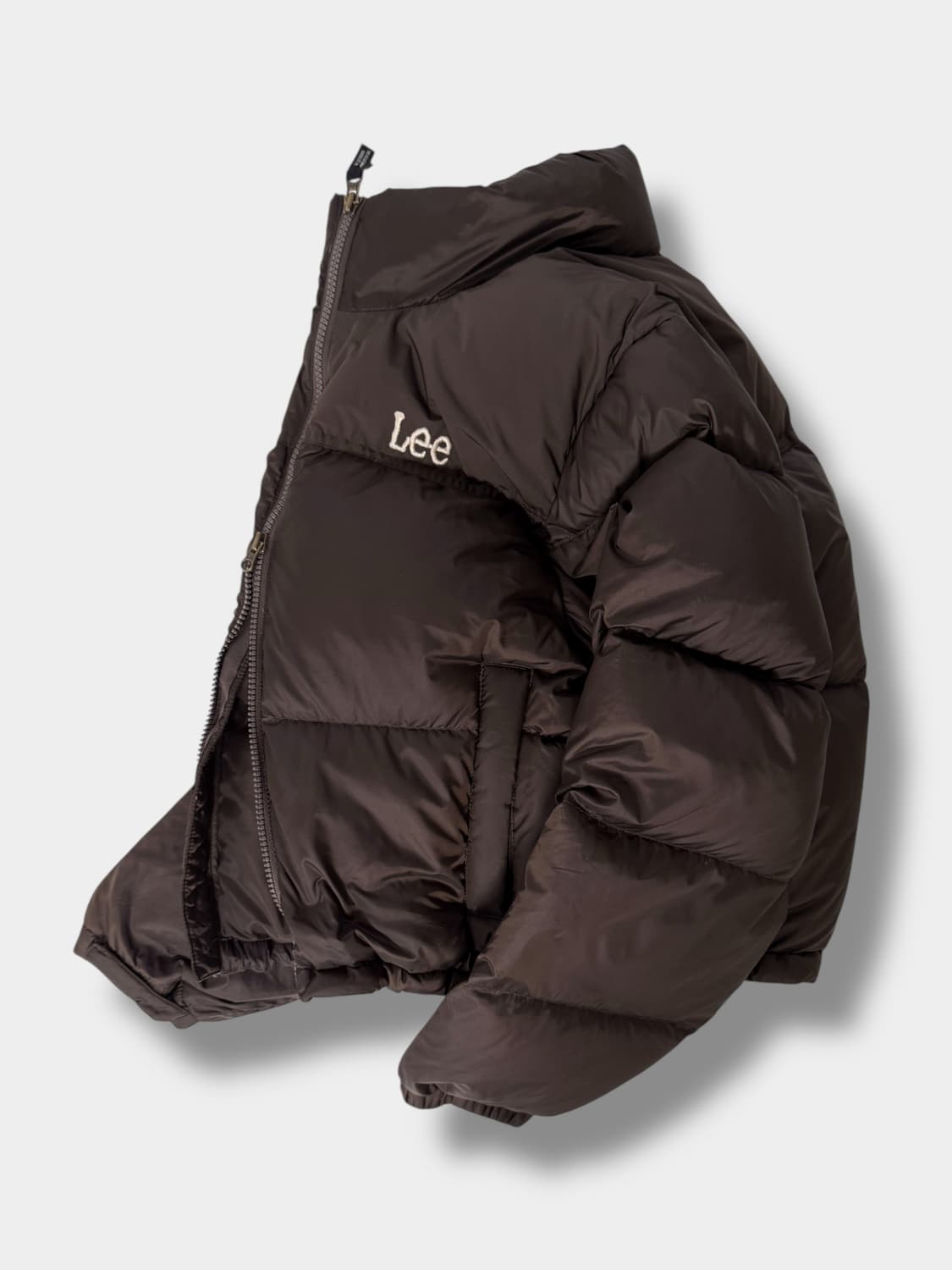 리 LEE 23fw 딥브라운 릿지 투웨이 다운 패딩 상품이미지2