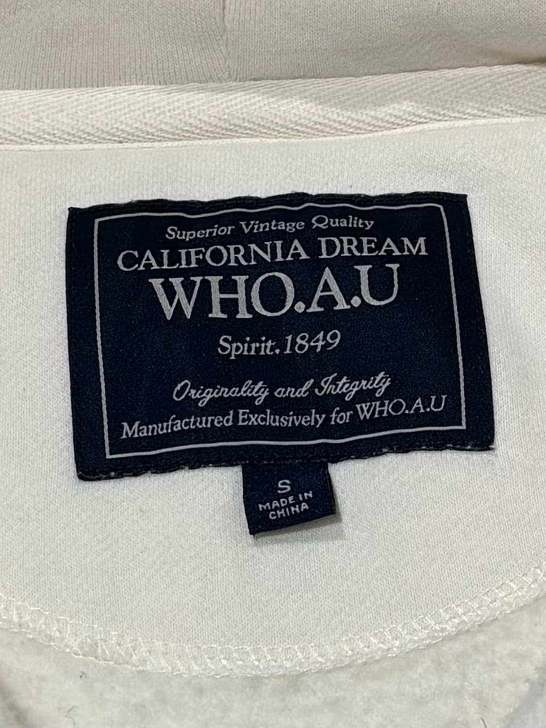 후아유 캘리포니아 빅로고 투웨이 후드집업 상품이미지7