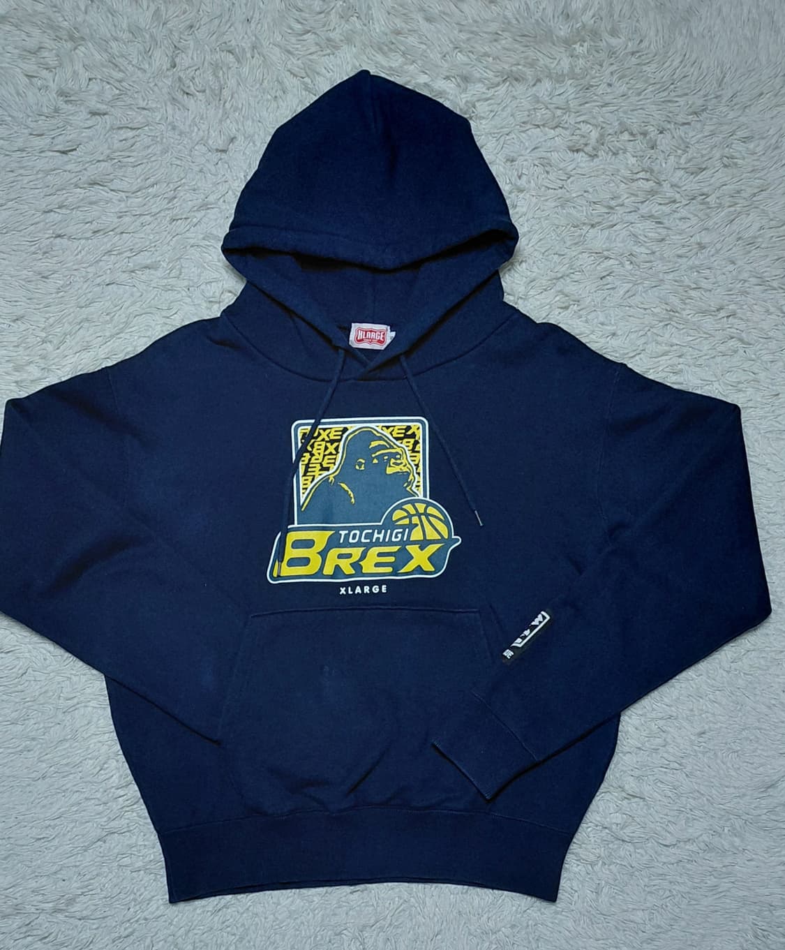 X-LARGE  후드티 네이비 (S) 상품이미지1