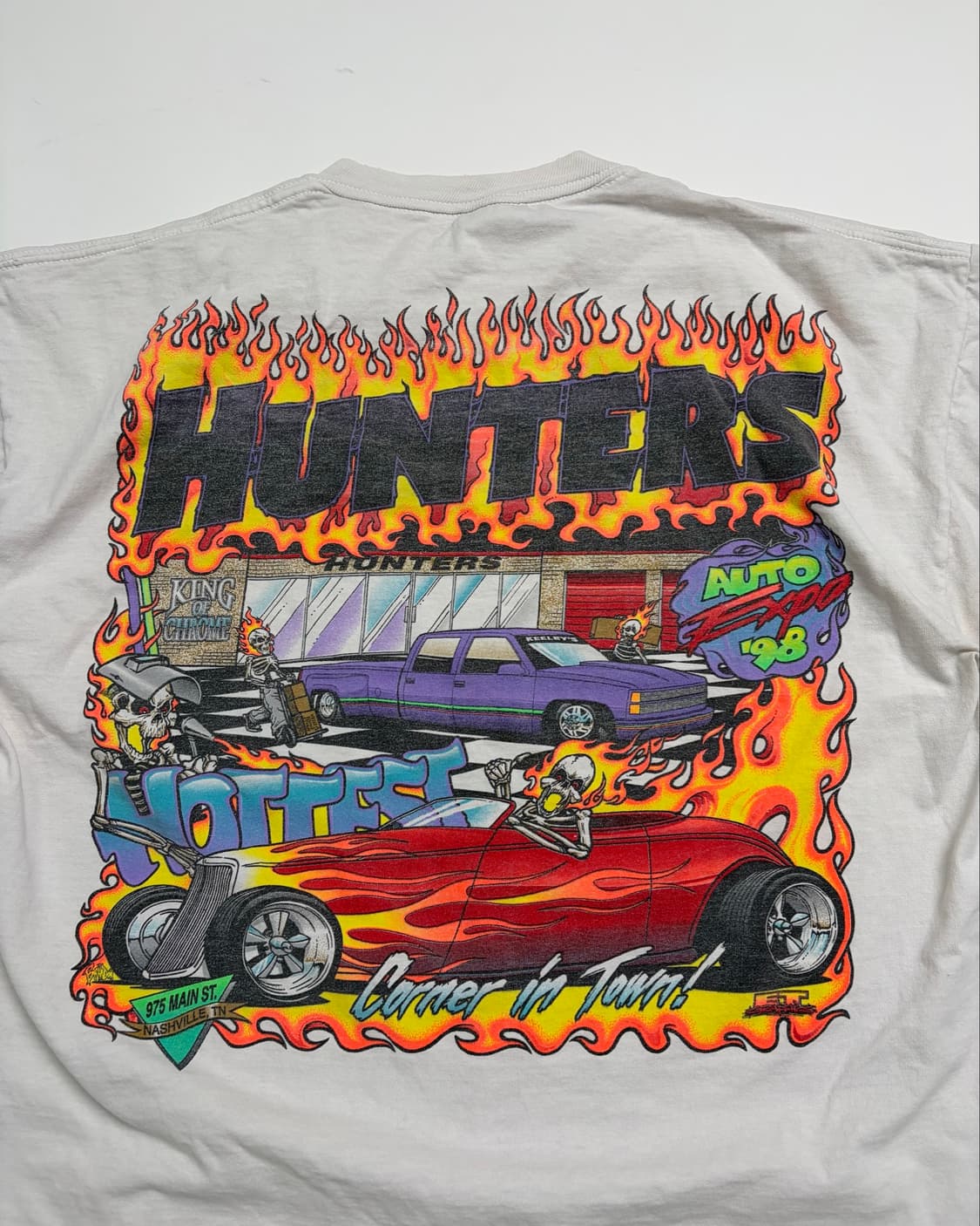 90s Racing Tee (white) 상품이미지6
