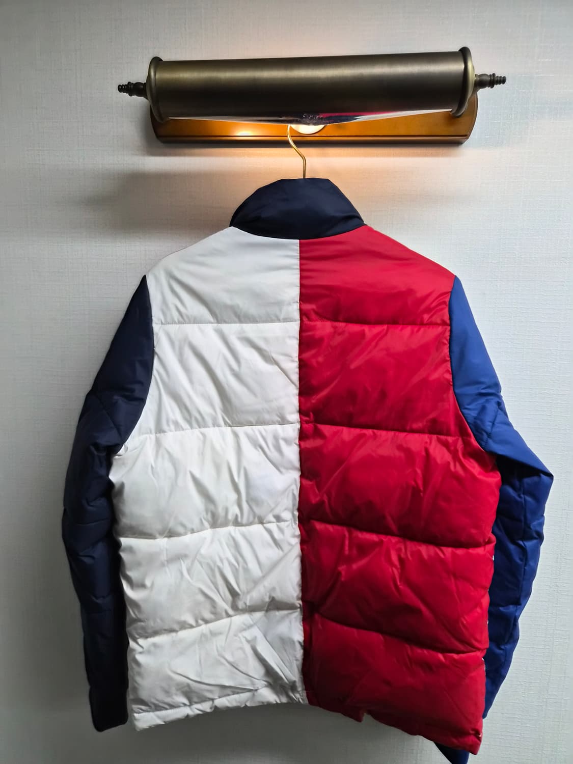 XS) 타미힐피거 컬러블록 패딩 점퍼 상품이미지2