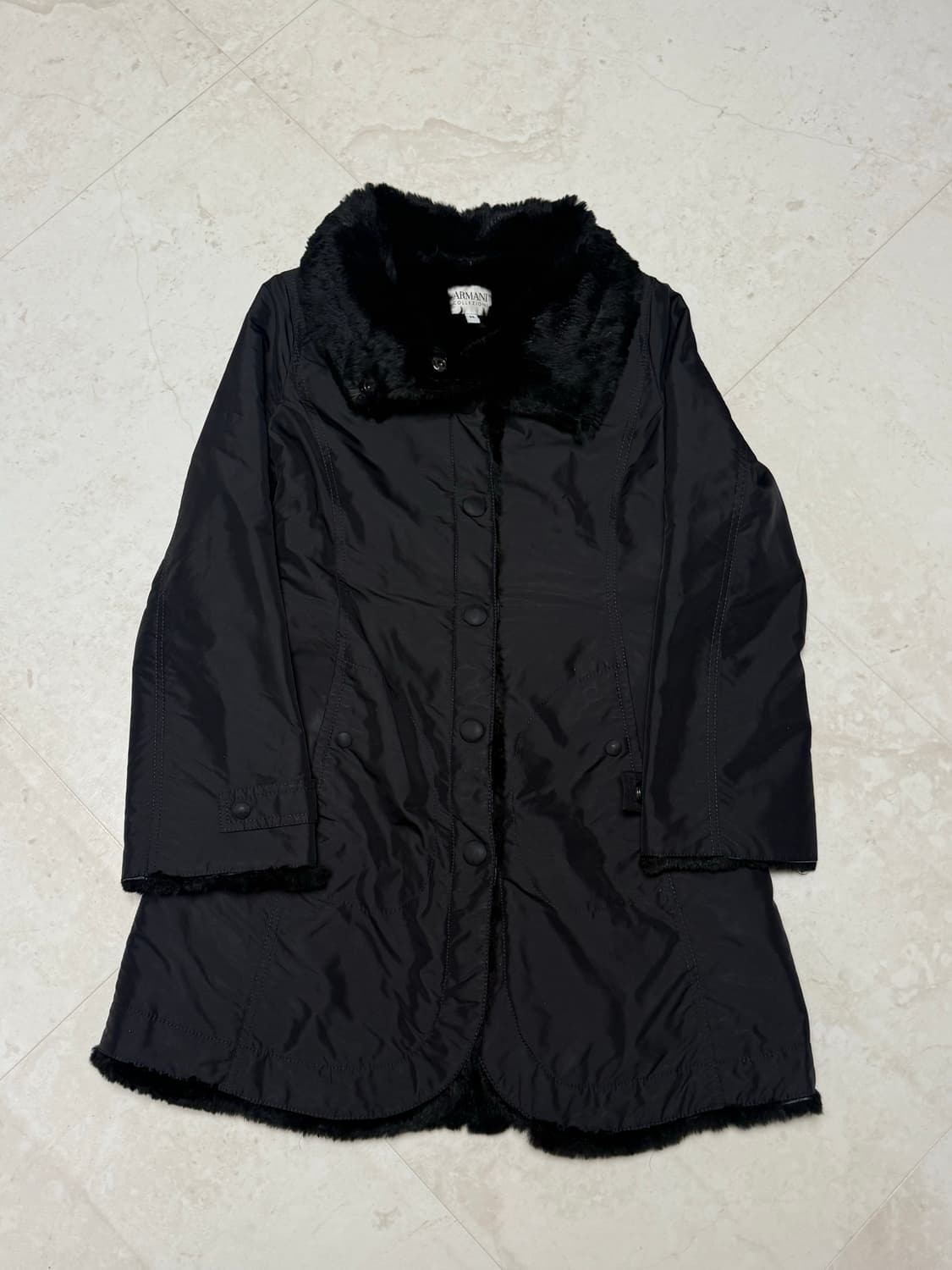 아르마니 꼴레지오니 퍼 코트 상품이미지3