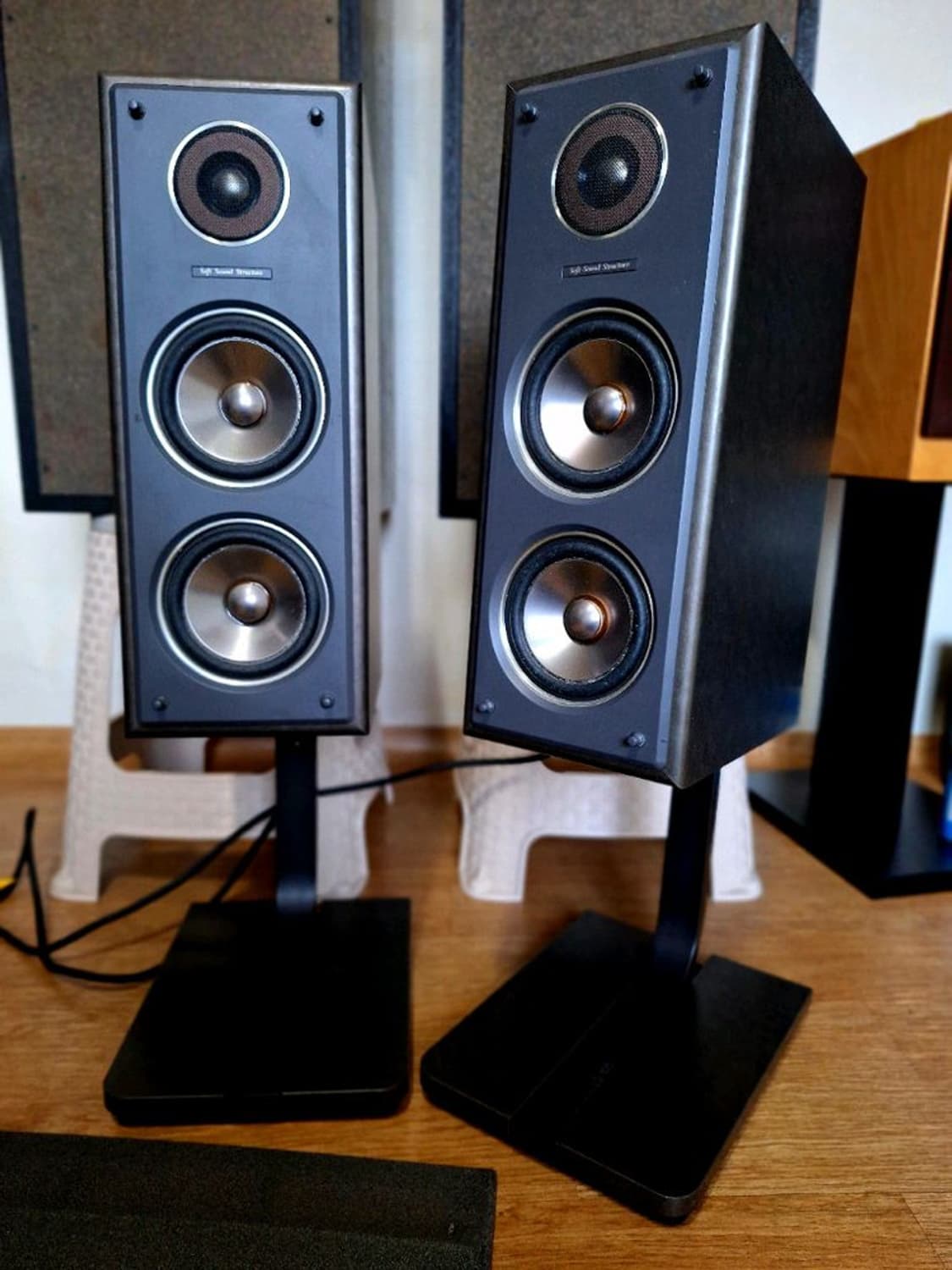 (스탠드 포함)빅터 VICTOR SX-105 북쉘프 스피커 1조 빈티지  상품이미지1