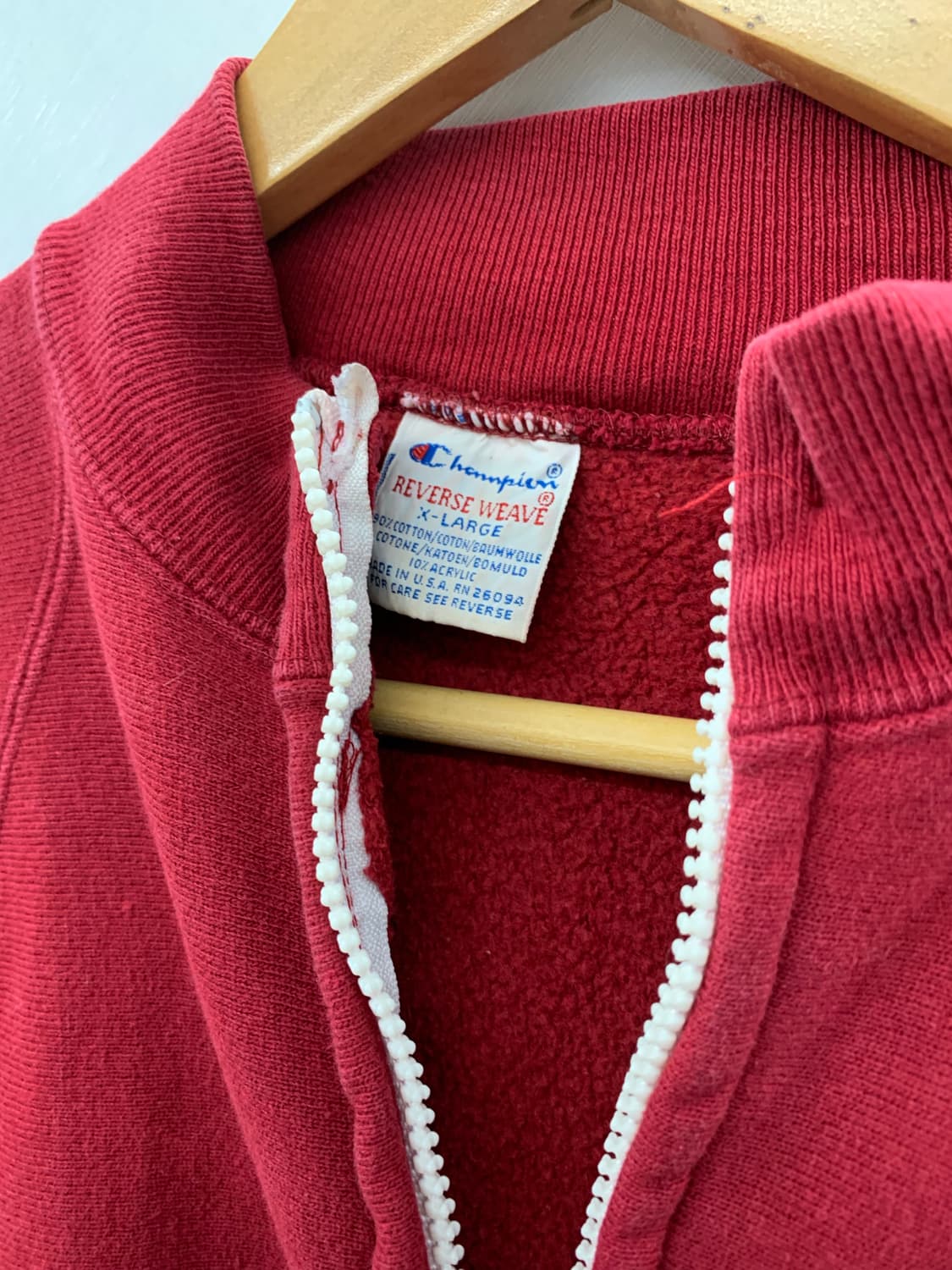 Champion reverse weave 90년대 스웻 집업 상품이미지6