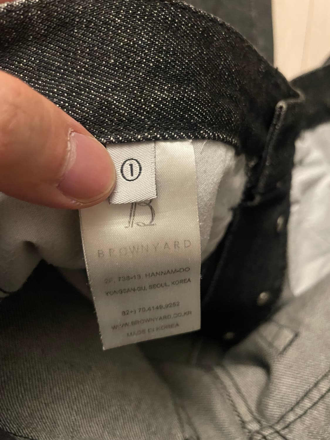 [1] 브라운야드 레귤러데님 블랙 상품이미지3