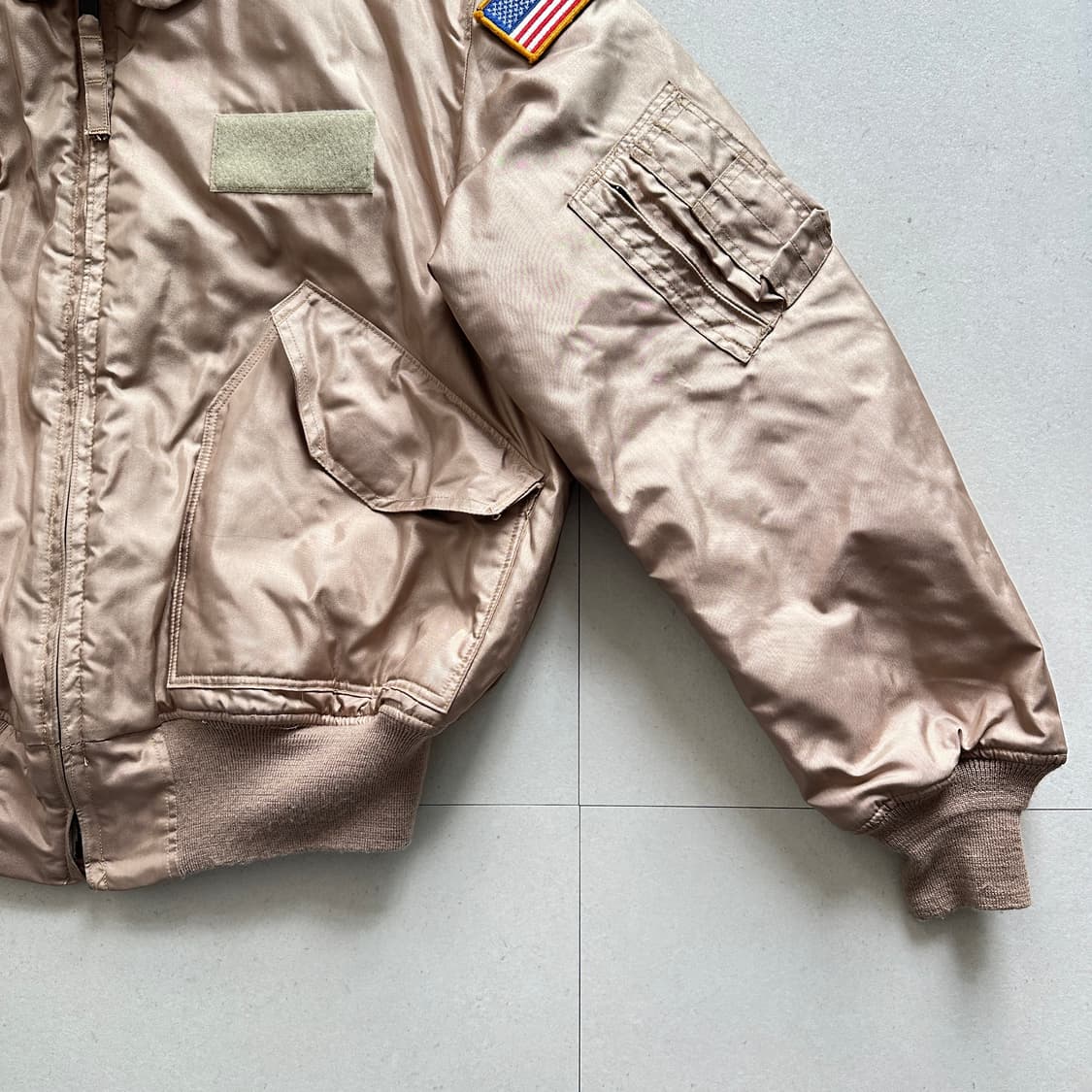  미공군 CWU-45/P 아라미드 사막색 탄(TAN) 항공점퍼 XL 상품이미지3