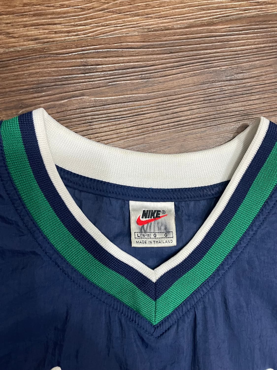 90s 나이키 빅스우시 풀오버 브이넥 웜업 네이비 상품이미지5