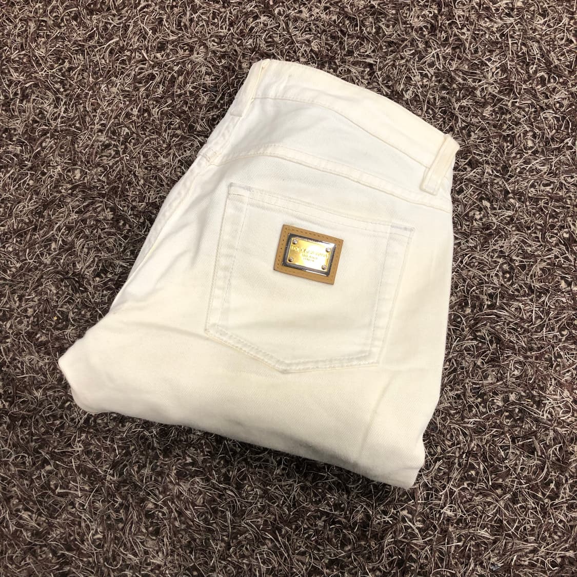 돌체엔가바나 여성 화이트 데님 팬츠 상품이미지1