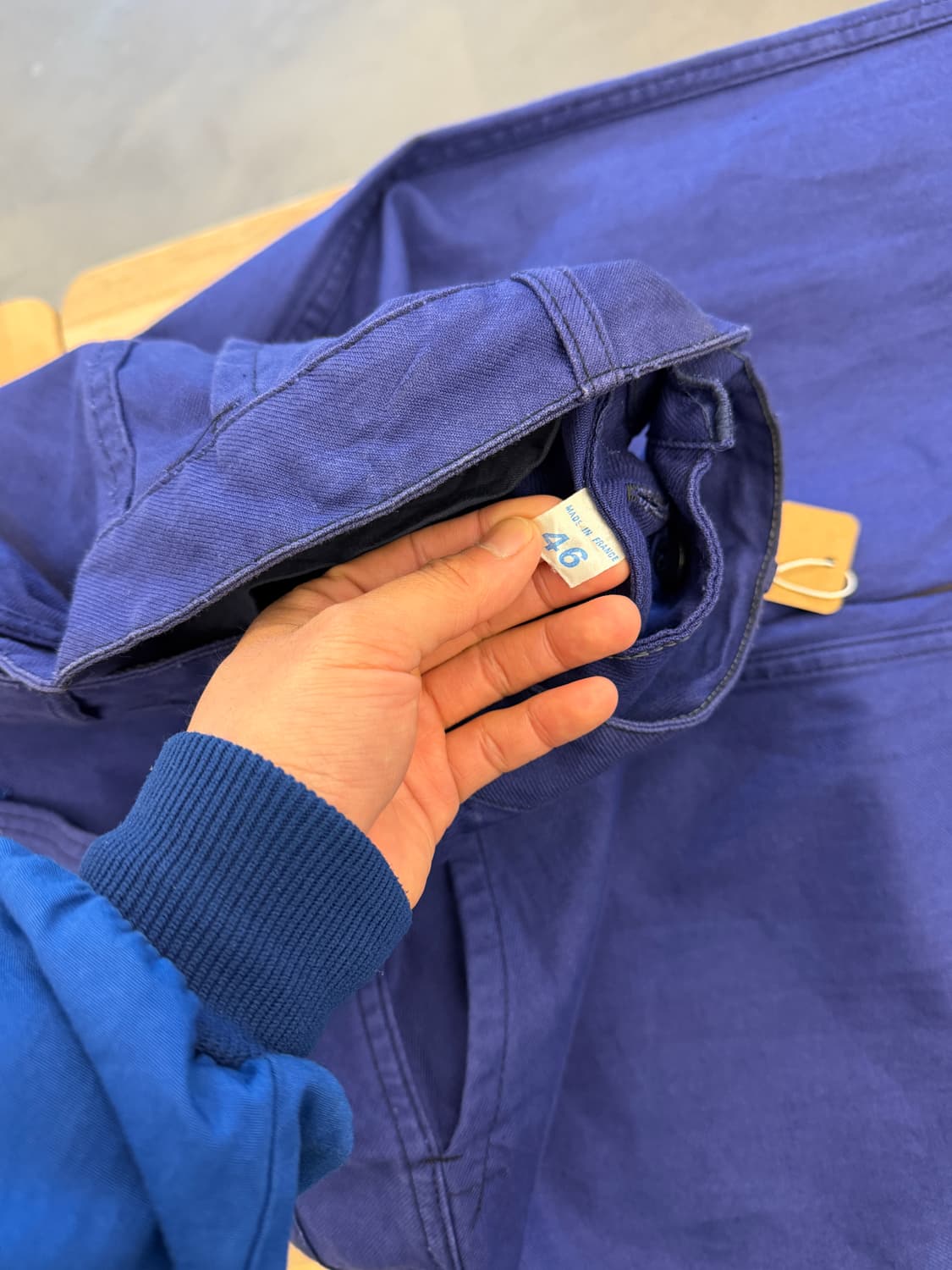 WASHED OLD VINTAGE PURPLE NAVY 프렌치워크팬츠 상품이미지7