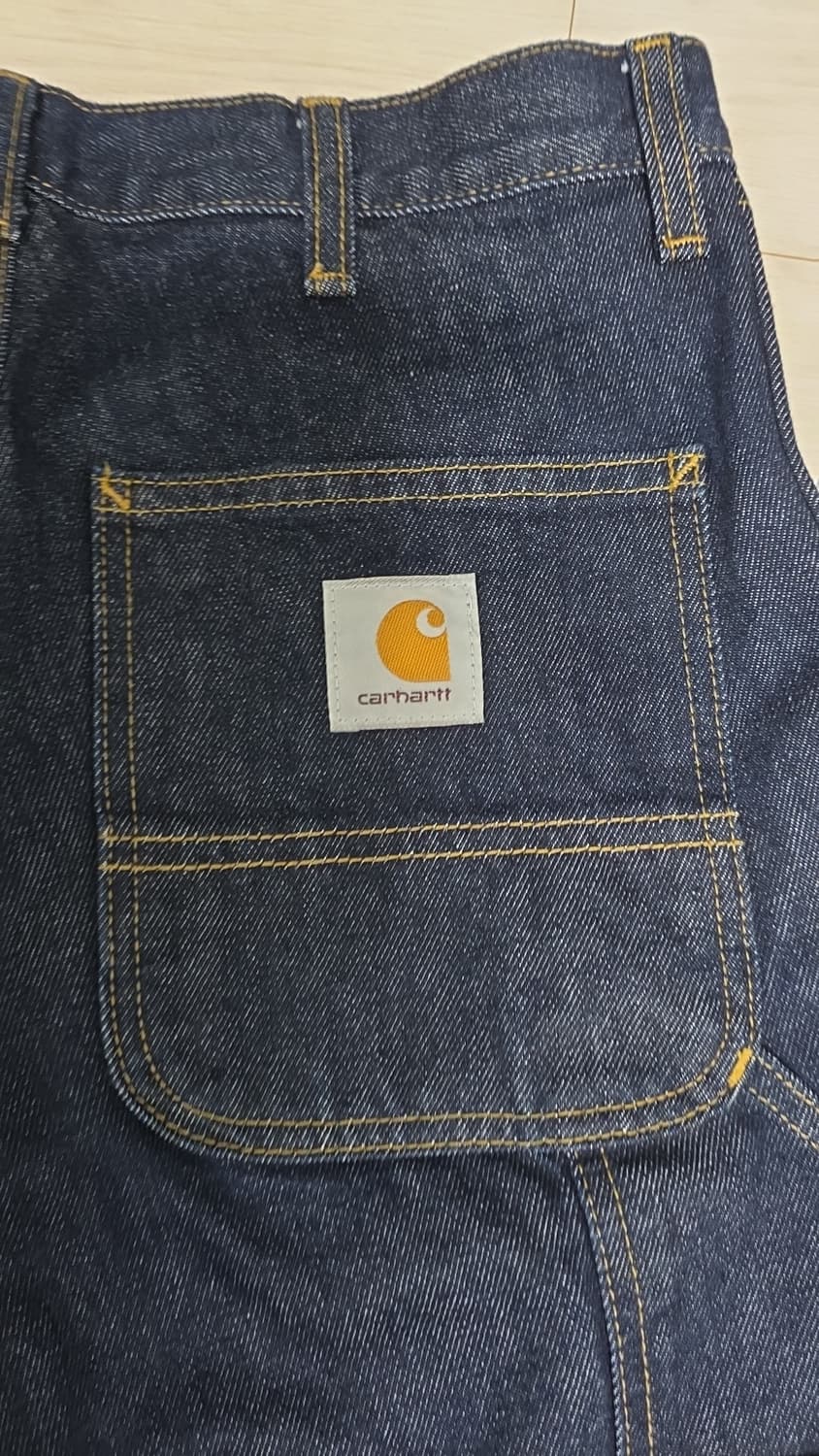 칼하트 더블니 BLUE RINSED 28x32 판매  상품이미지6