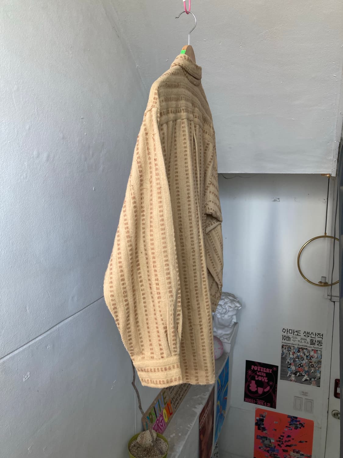 면 100% made india 도톰 패턴 셔츠 상품이미지6