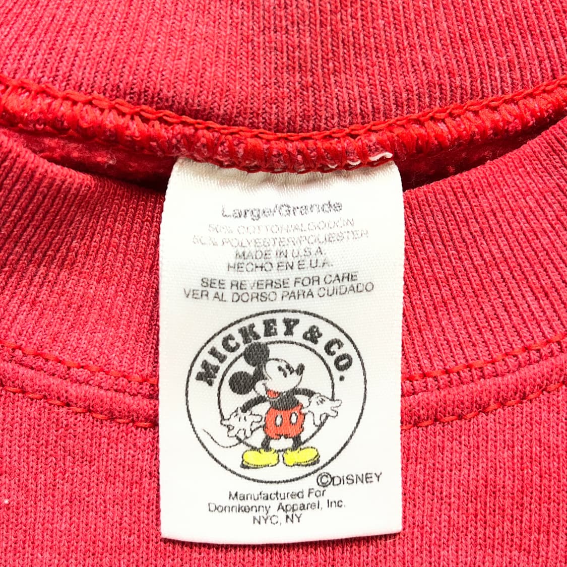 90s USA 빈티지 미키자수 스웻셔츠(실측확인) 상품이미지2