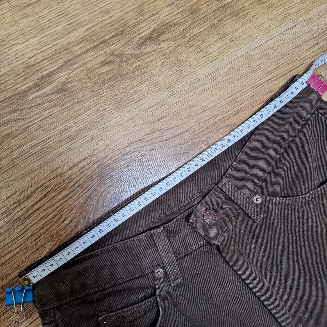 90s 빈티지리바이스 565 오렌지탭 브라운 W31L34 상품이미지10