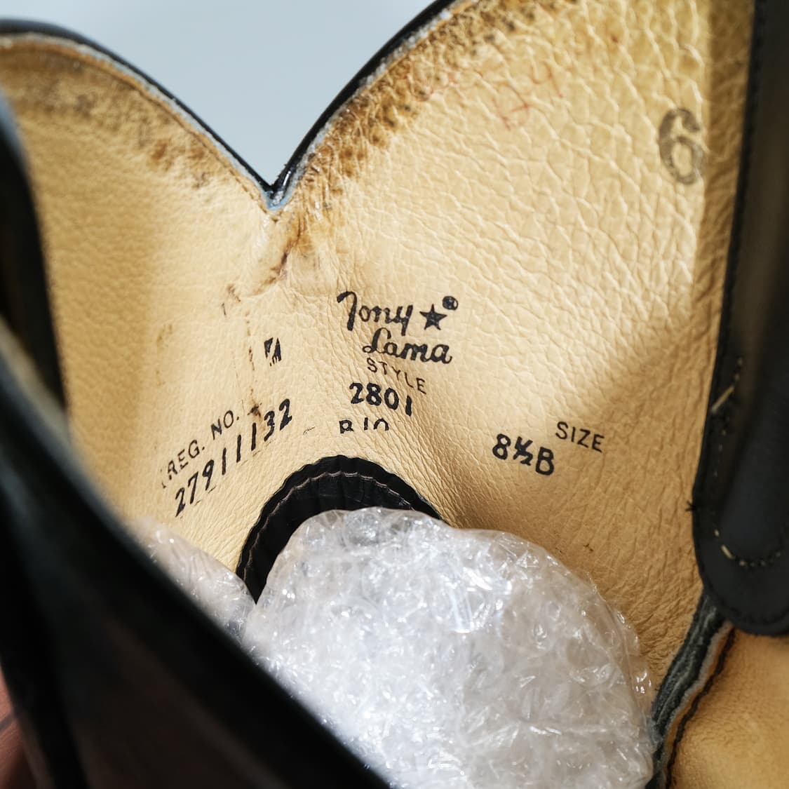 토니 라마 웨스턴 레더 부츠 8.5B(260-265) BT26507 상품이미지10
