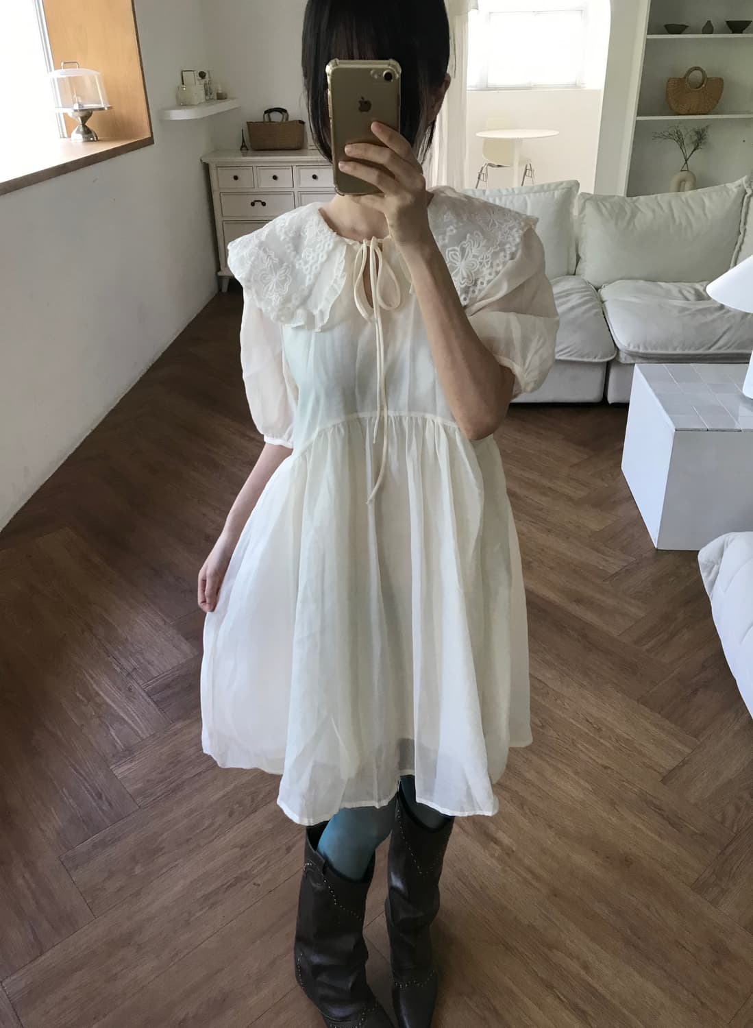 vintage ivory one-piece 상품이미지1
