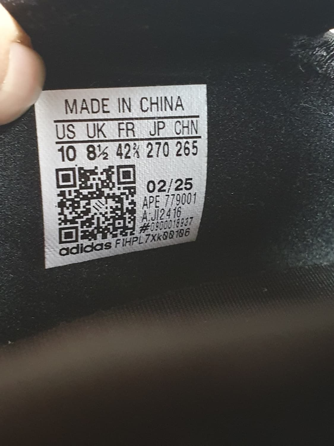 아디다스 아디폼 메가제인 슬립온 스니커즈 블랙 270mm  상품이미지10