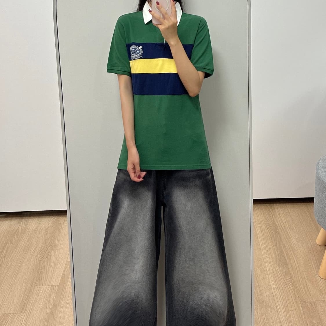 (새상품) 폴로 랄프로렌 빅로고 럭비 카라 반팔 티셔츠 상품이미지1