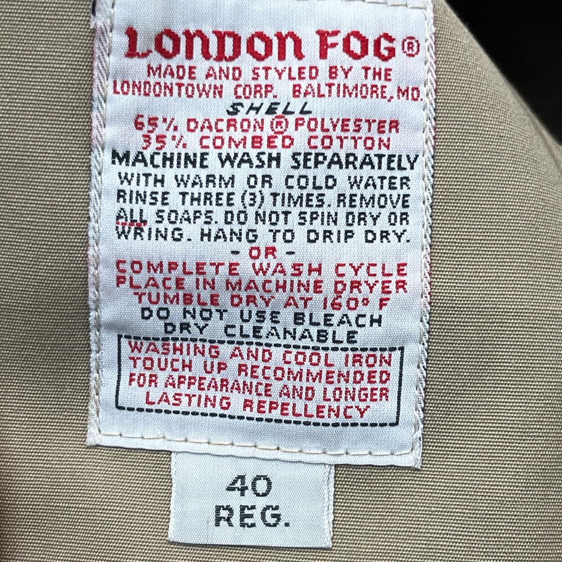  런던포그 트렌치코트 (40 REG) 내피분리 상품이미지7