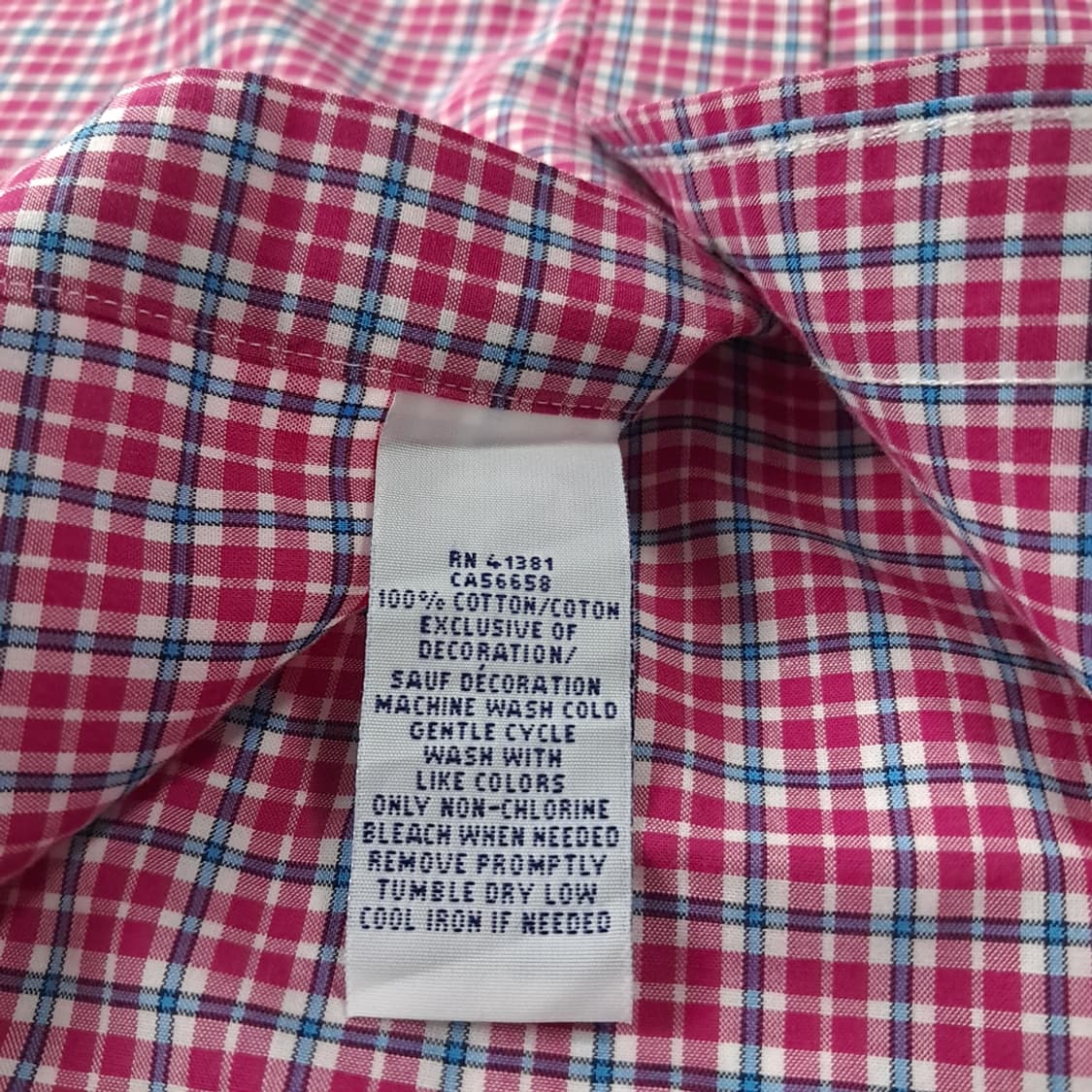 CK250 M 폴로 핑크 스몰타탄체크 셔츠 남방 상품이미지5