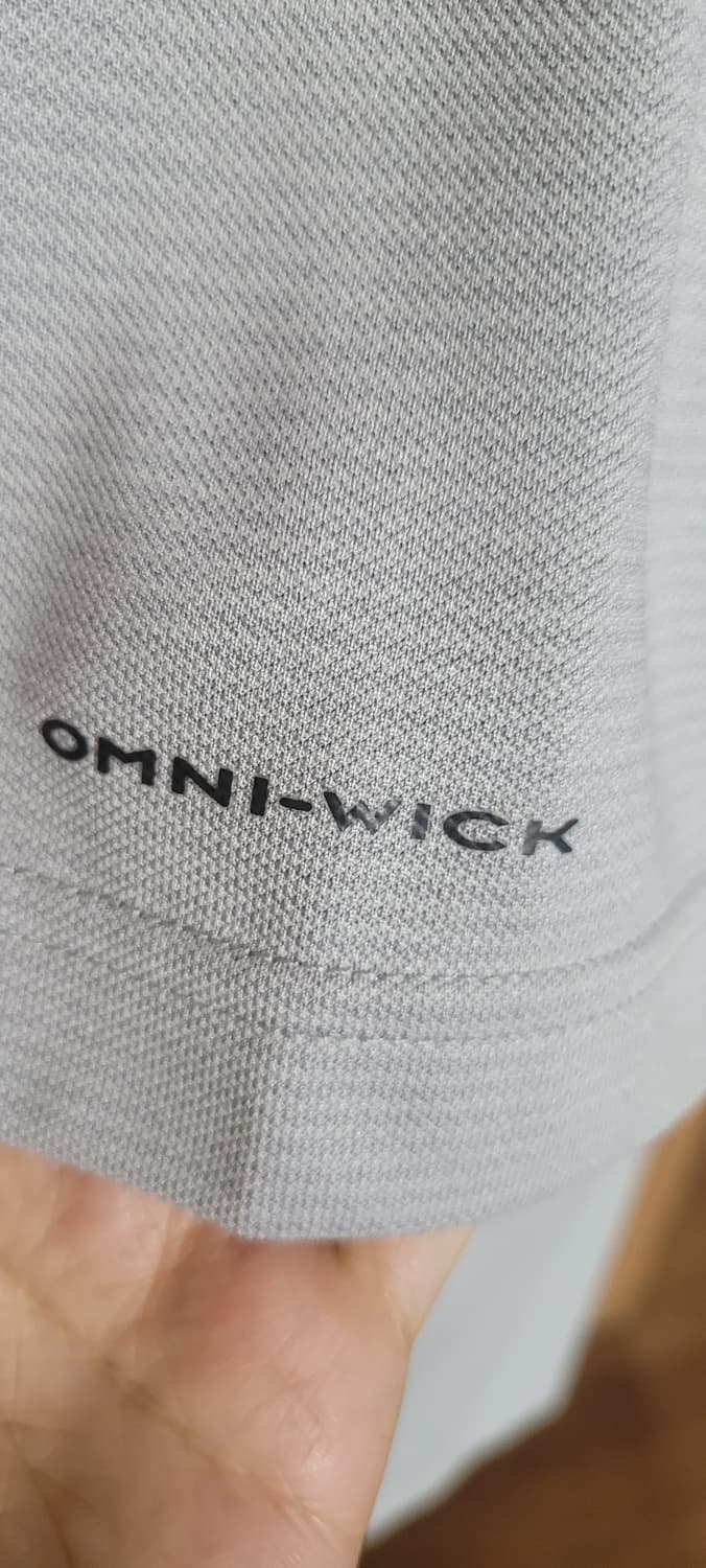 (남성2XL사이즈)컬럼비아 기능성 카라티(상태최상) 그레이 상품이미지5