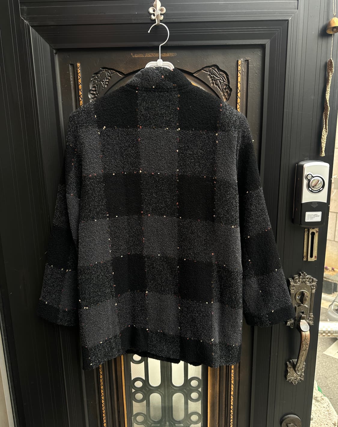 ladies fashion check coat 상품이미지5