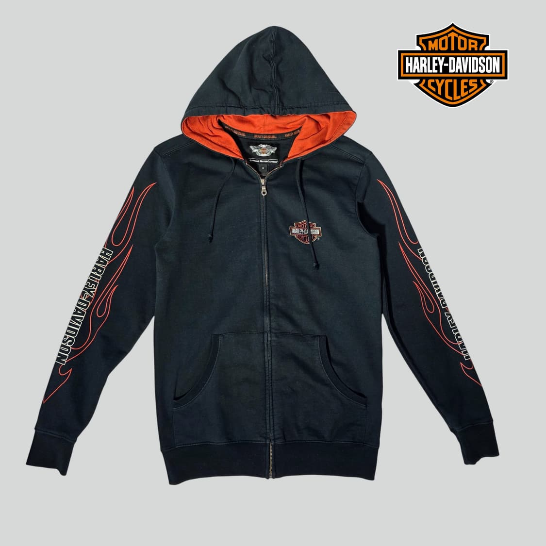 [S]할리데이비슨 플레임 후드집업 상품이미지1