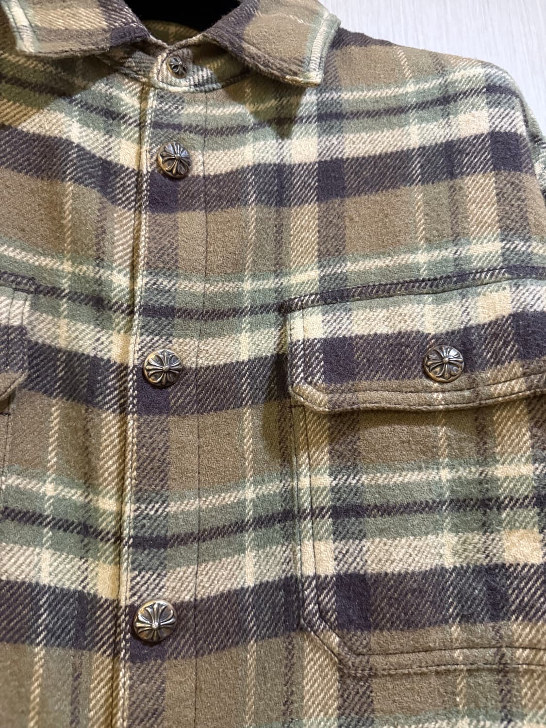 크롬하츠 워크독 체크 플란넬 셔츠 상품이미지4