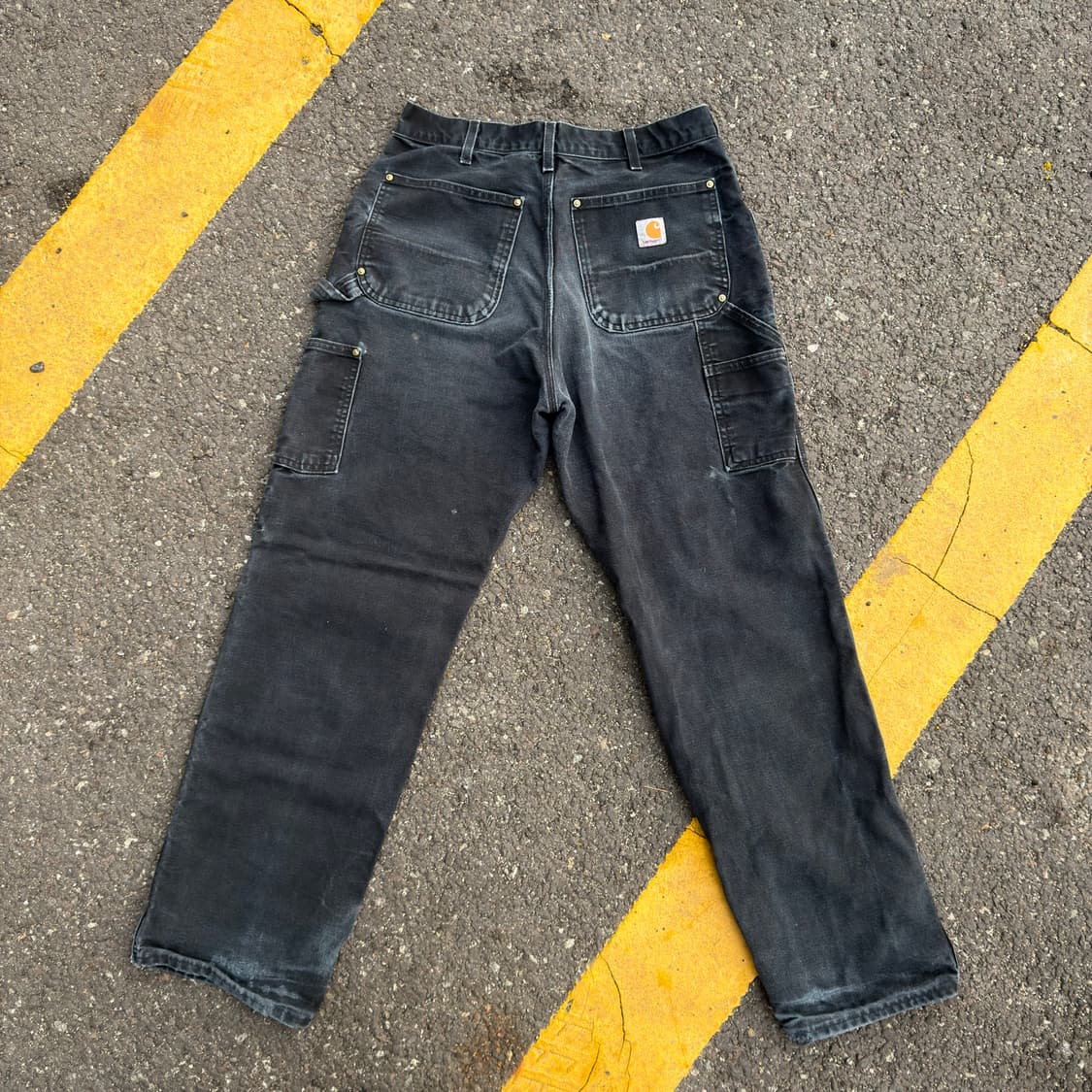 USA 칼하트 B01 BLK 더블니 카펜터 팬츠 상품이미지5