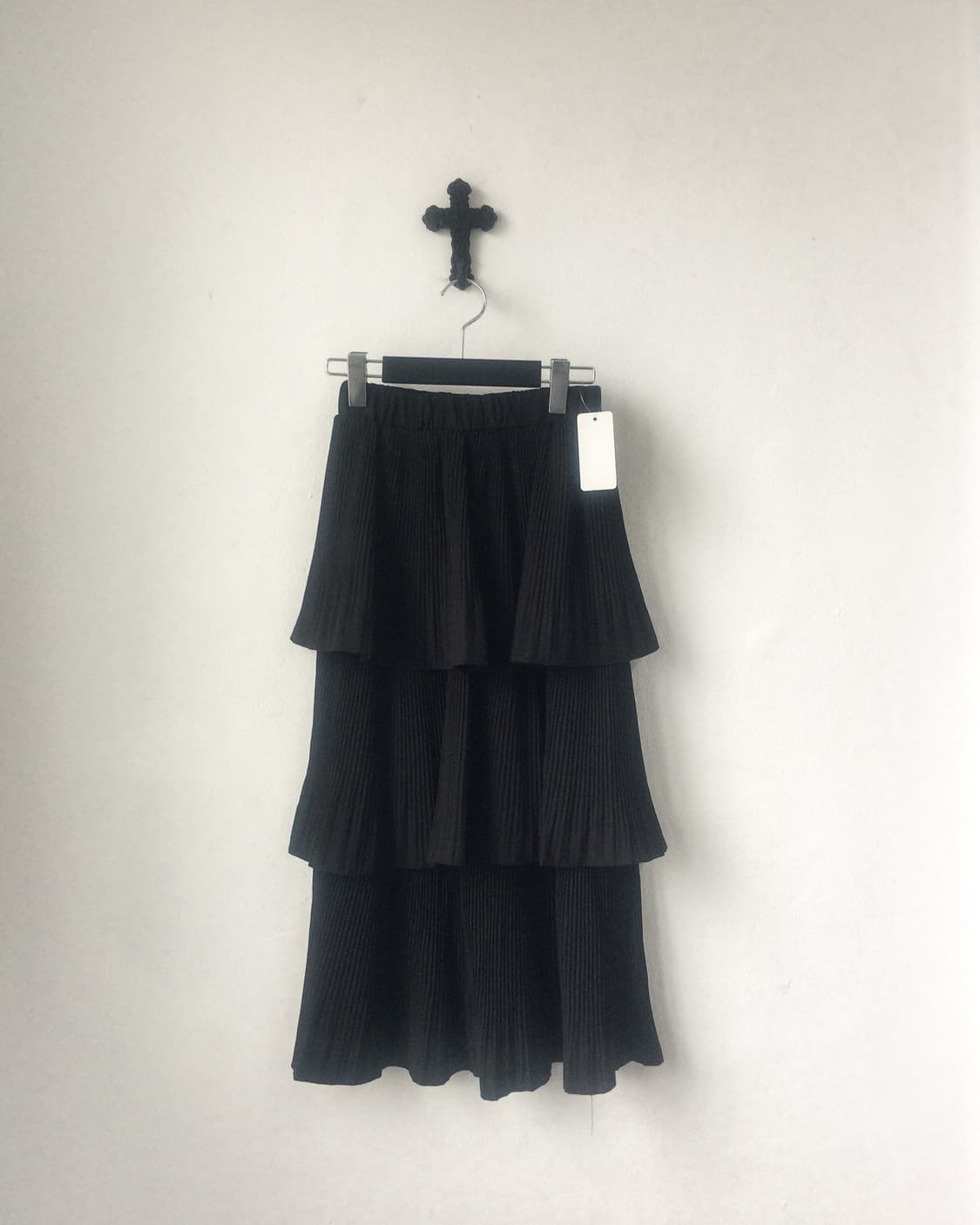 Pleats layer long skirt 상품이미지1