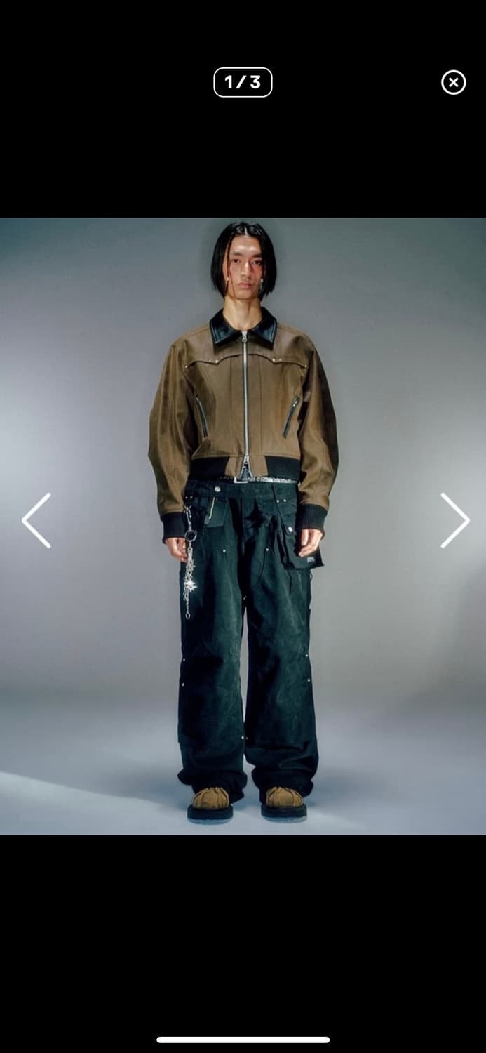 [L] 베이컨트 아카이브 카펜터 팬츠 블랙 상품이미지1