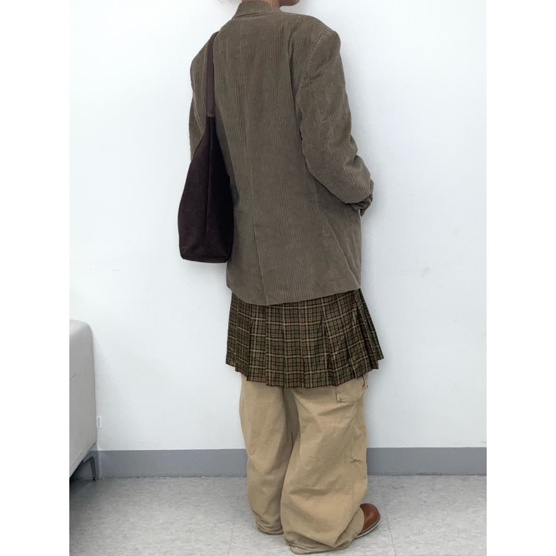 빈티지 브라운 코듀로이 블레이저 자켓 상품이미지3