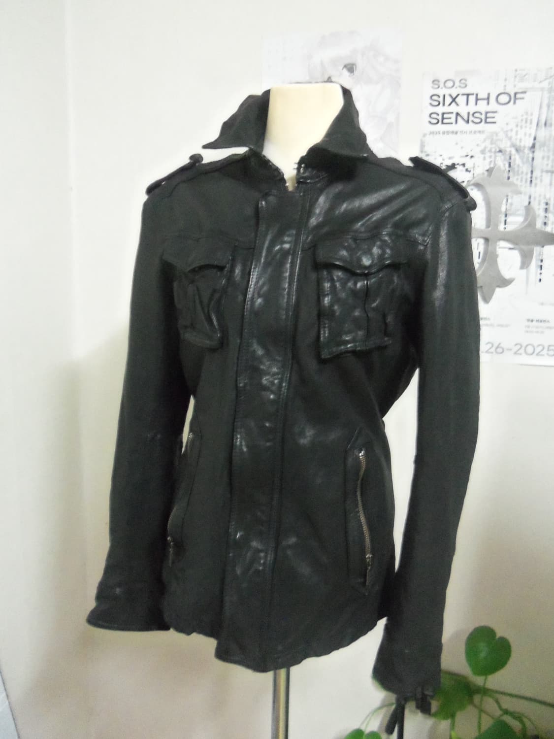 Japanese vintage leather jacket 상품이미지3