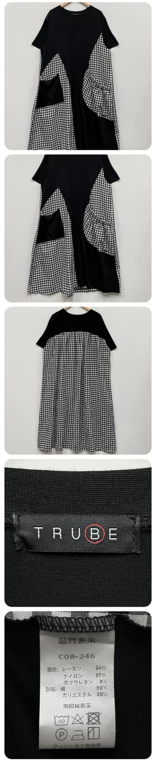 모리걸 체크 원피스 상품이미지2