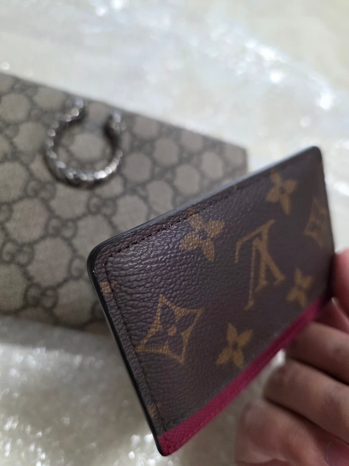 루이비통 모노그램 푸시아 카드지갑 상품이미지6