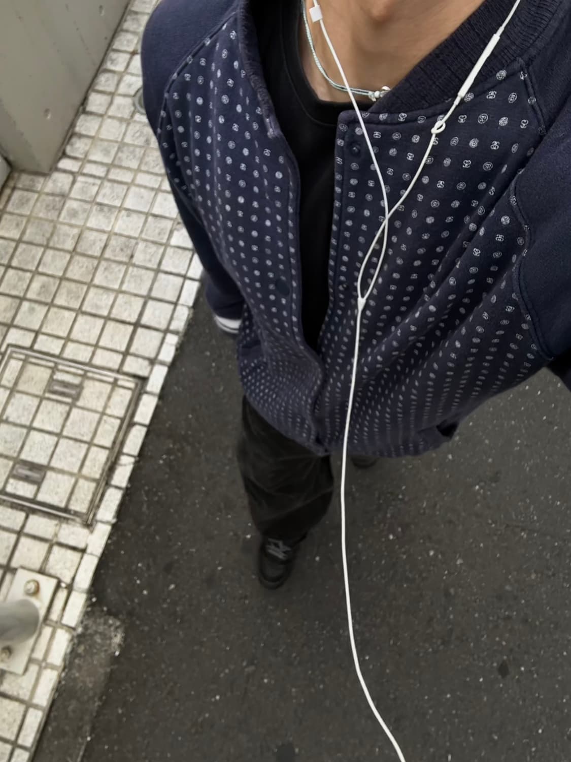 OLD STUSSY 블루 패턴 자켓 상품이미지2