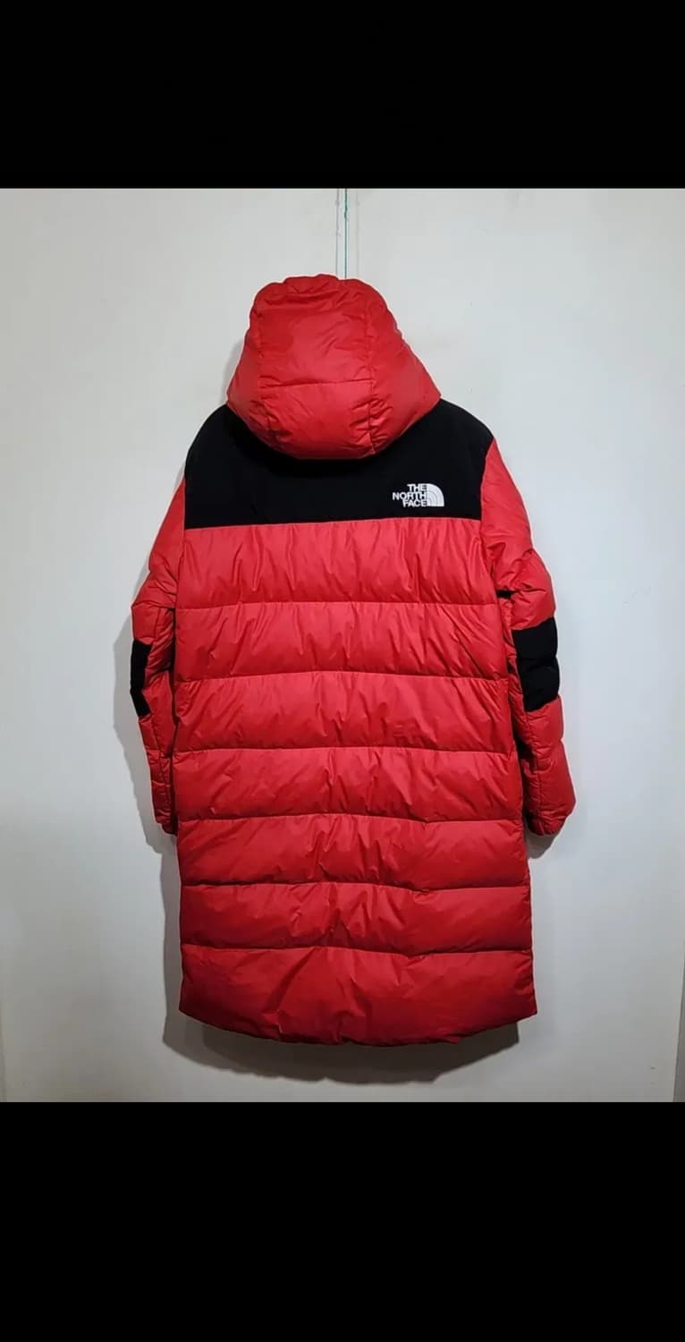 (90) 노스페이스 거위털 롱패딩 점퍼 검빨 700 구스다운 패딩코트  상품이미지8
